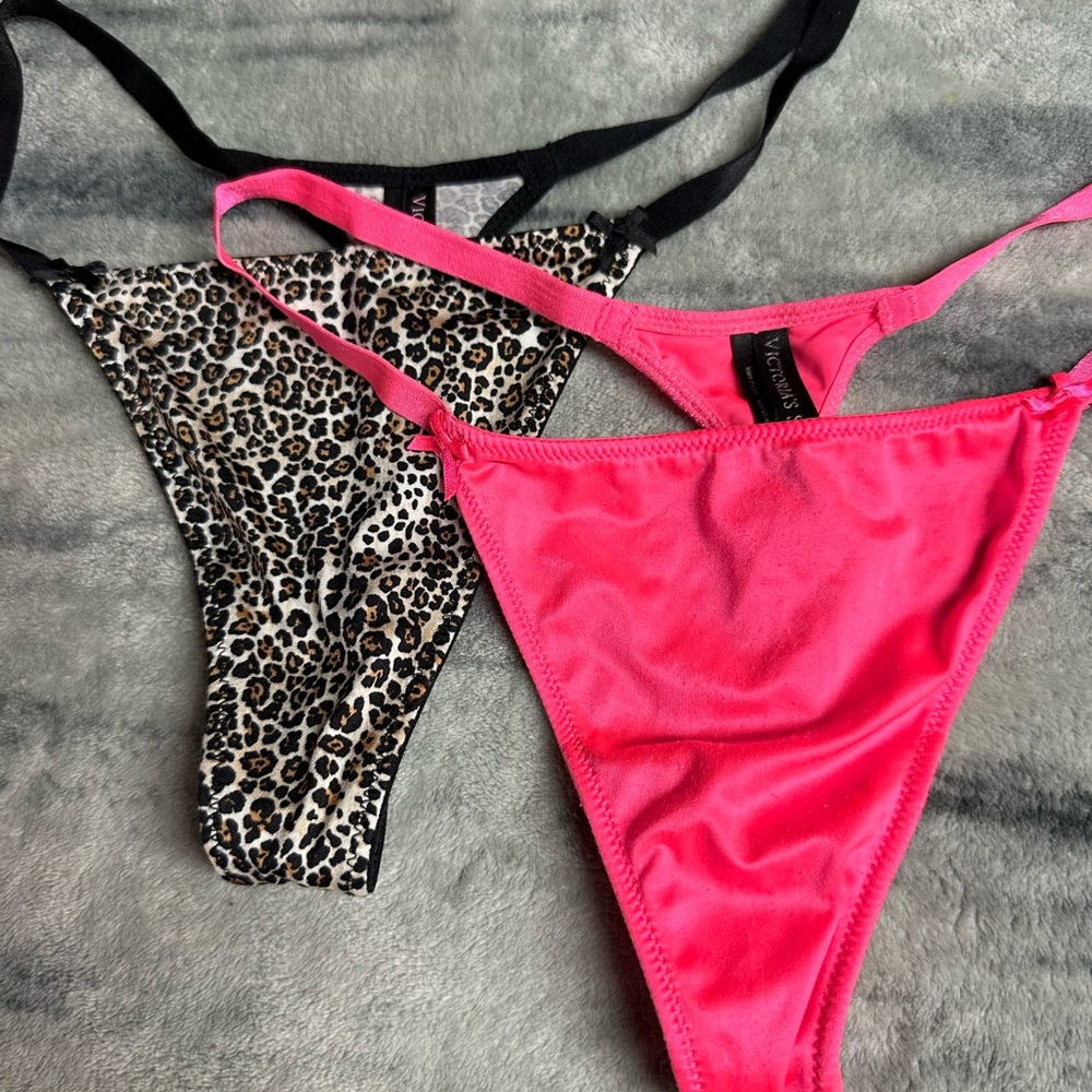 Victoria’s Secret vintage satin thong panties.  One size